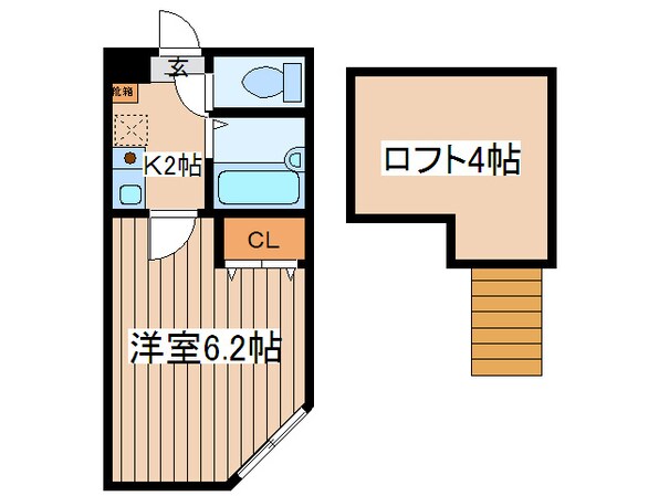 ラ・シャンス元橋本の物件間取画像